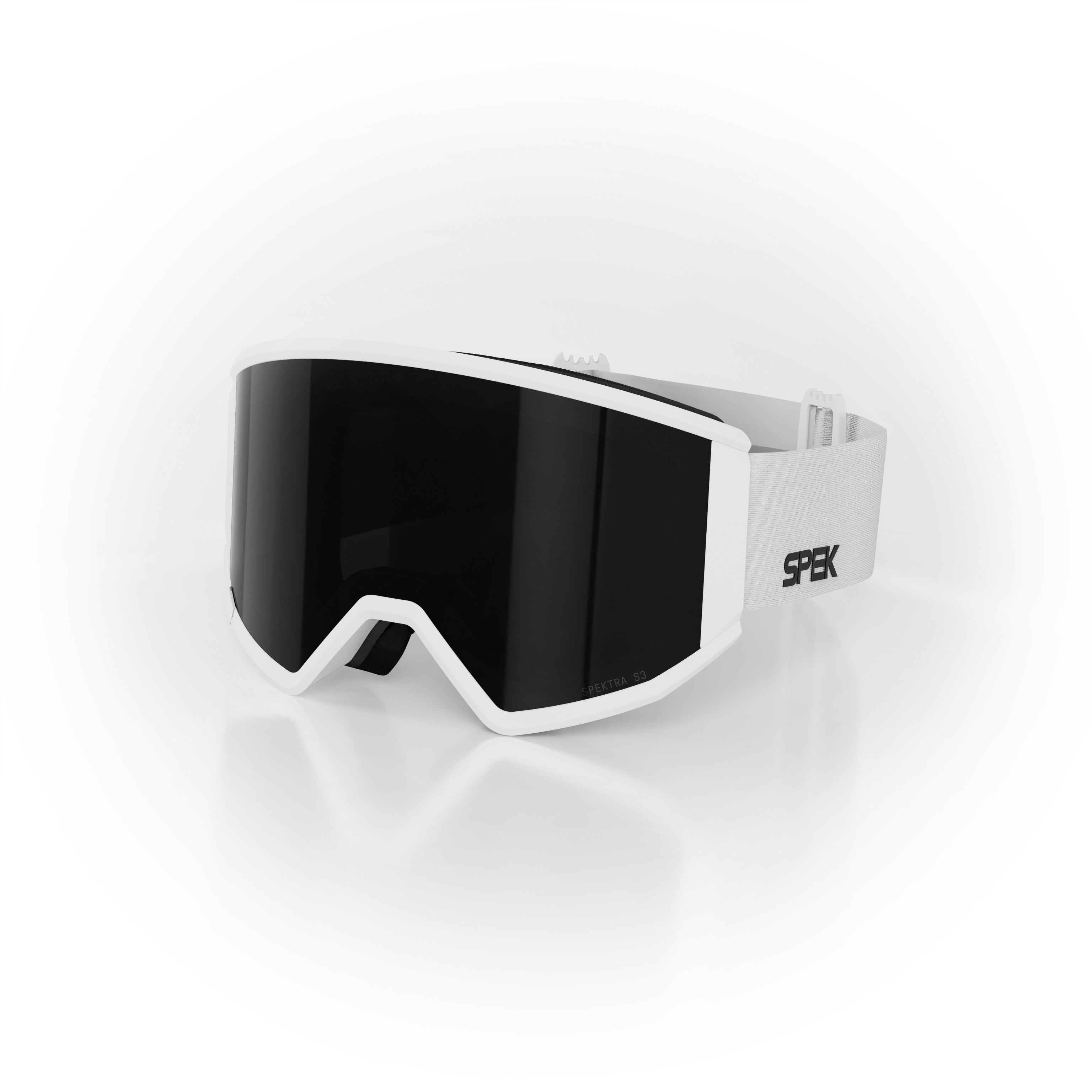 ARTIC lunette de ski, blanc mat, lentille NOIR