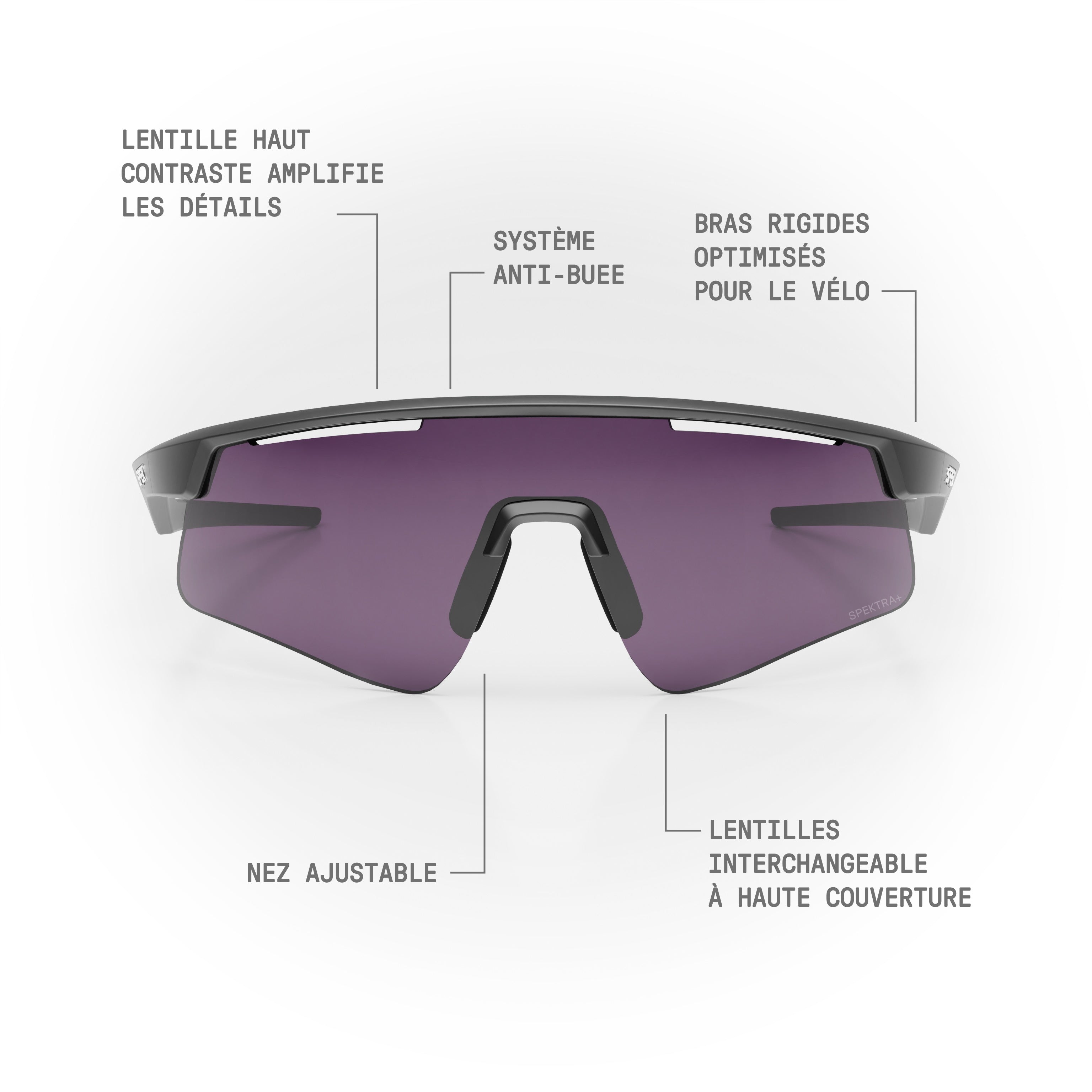 Lunettes de soleil KOVO — Noir Mat