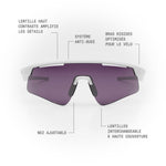 Lunettes de soleil KOVO — Blanc Mat