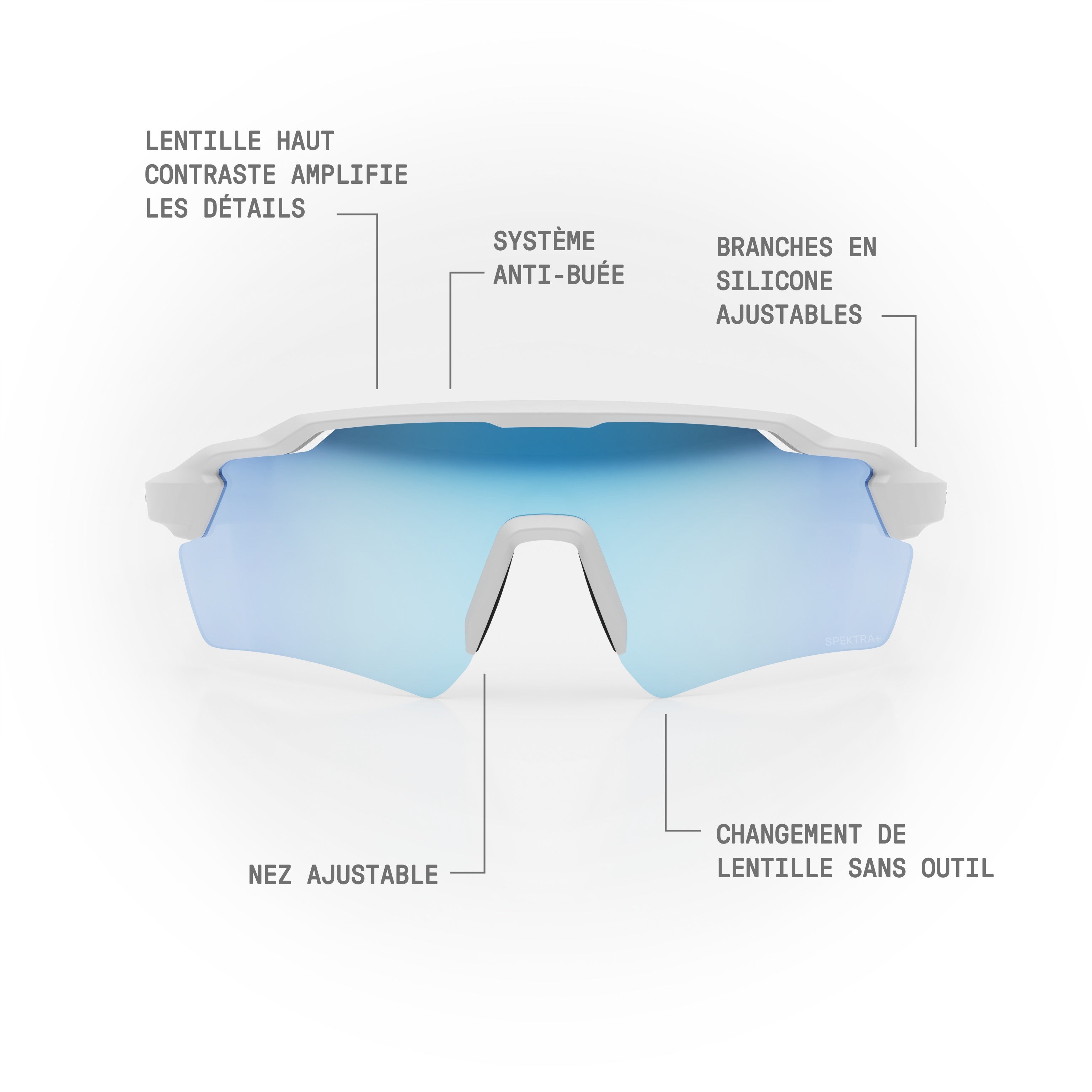 Lunettes de soleil STRYVE II — Blanc Mat