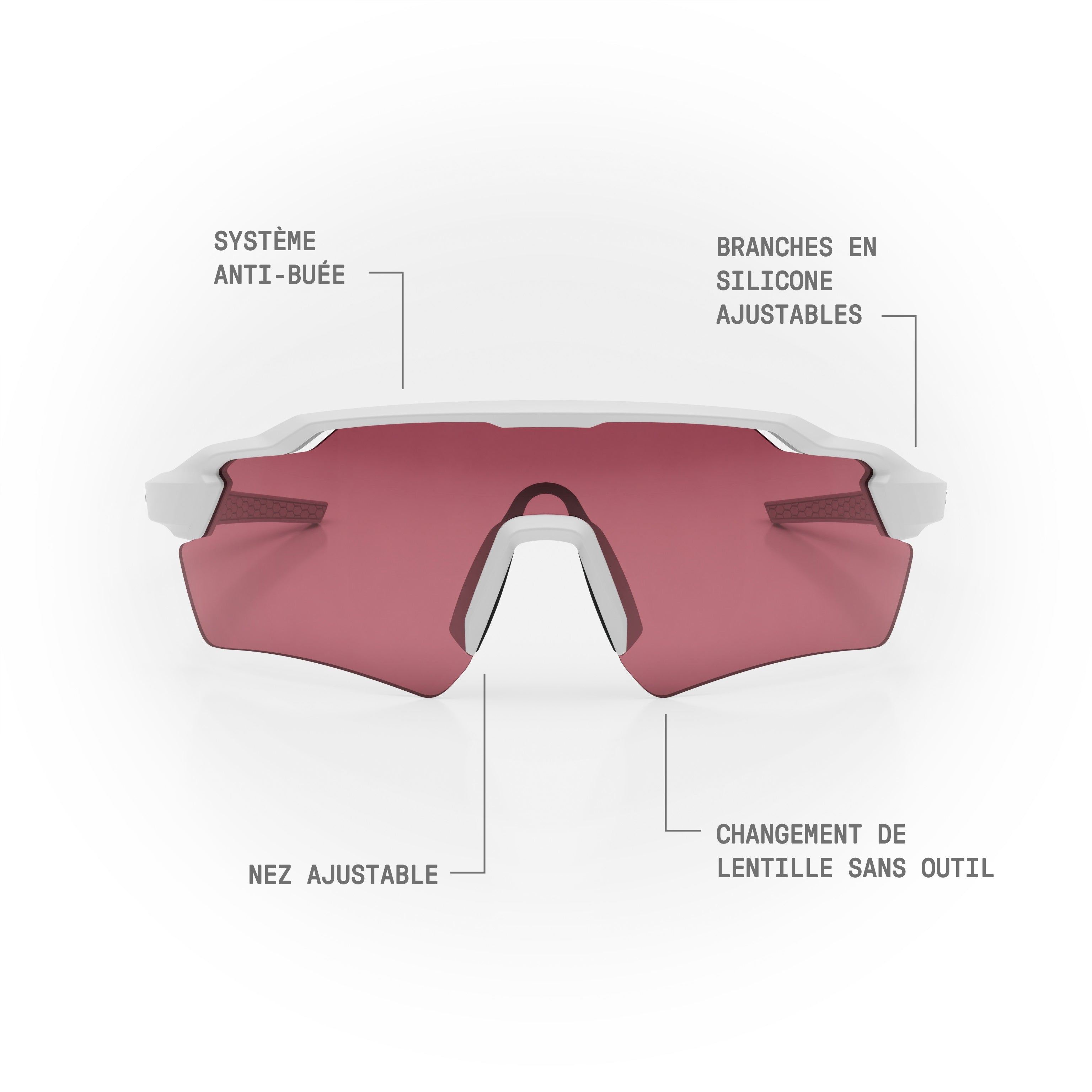 Lunettes de soleil STRYVE II — Blanc Mat