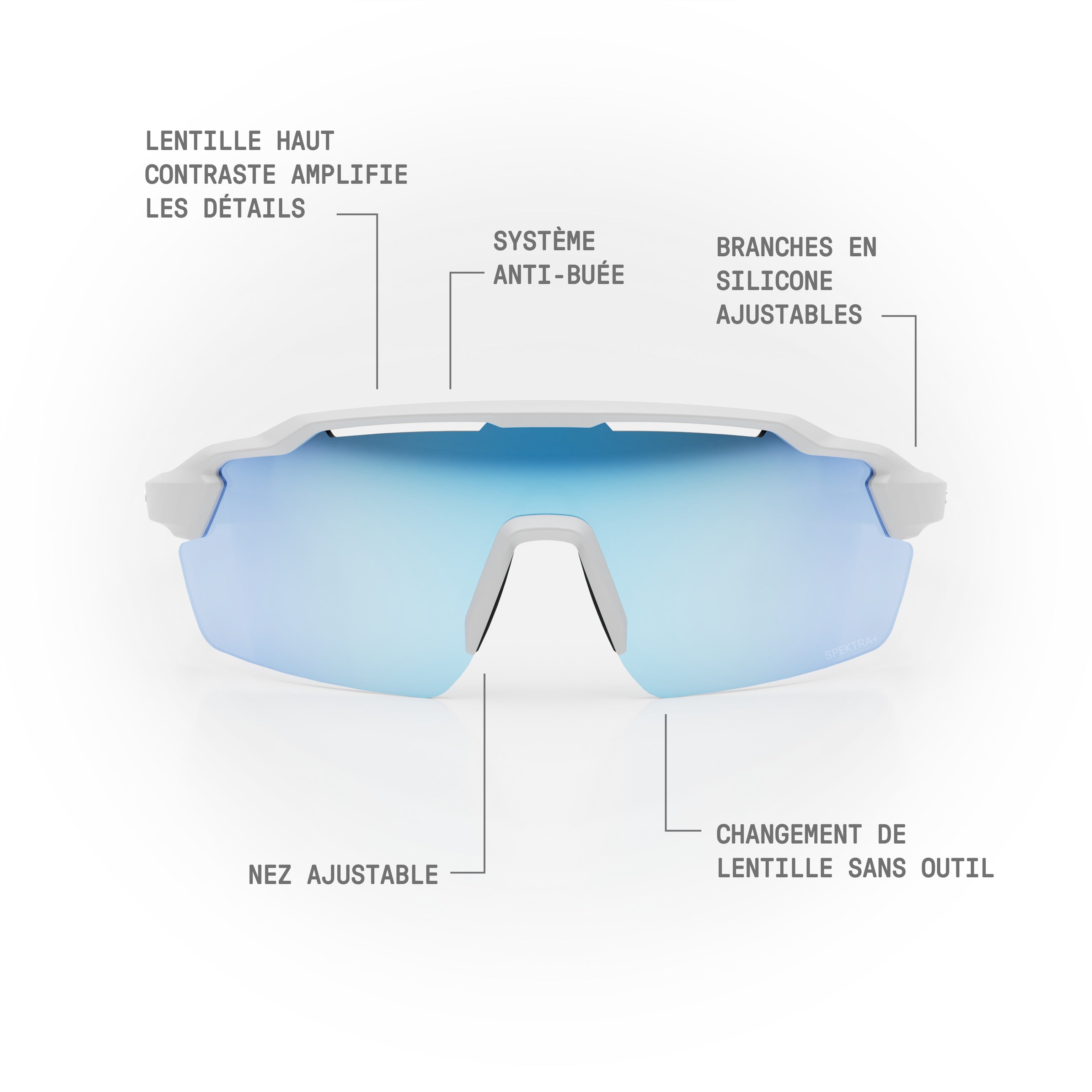 Lunettes de soleil STRYVE II — Blanc Mat