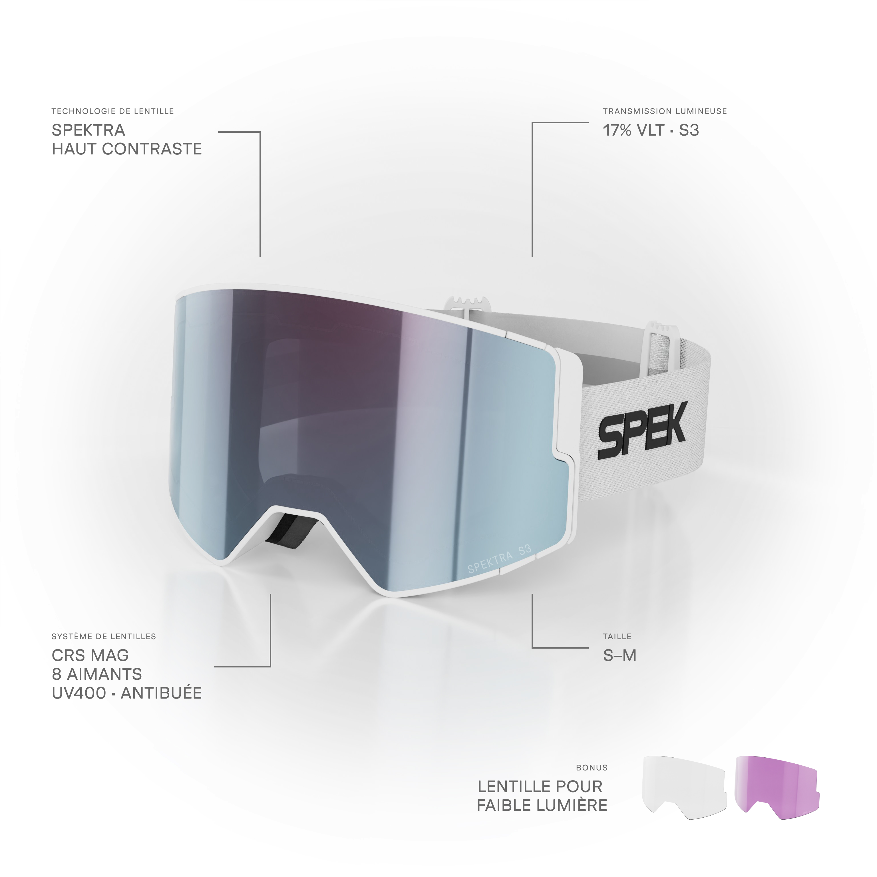 lunettes de ski EDGE PRO lunette de ski