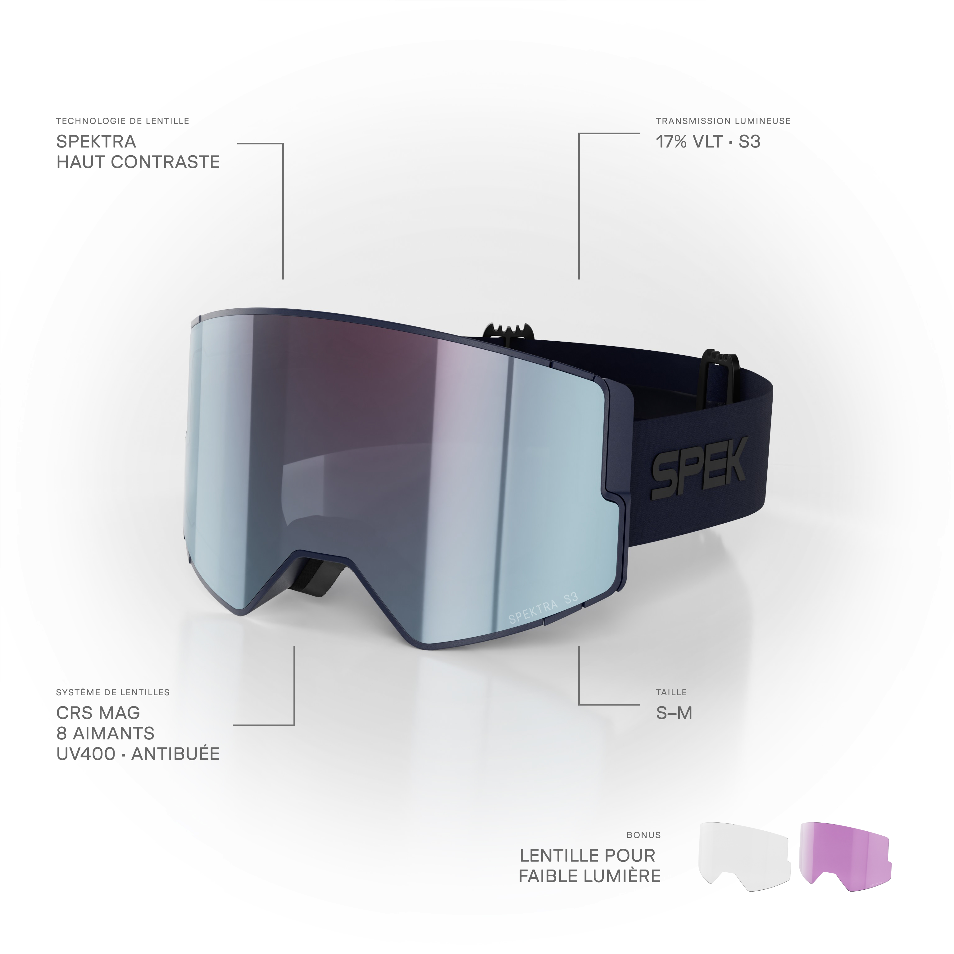 lunettes de ski EDGE PRO lunette de ski