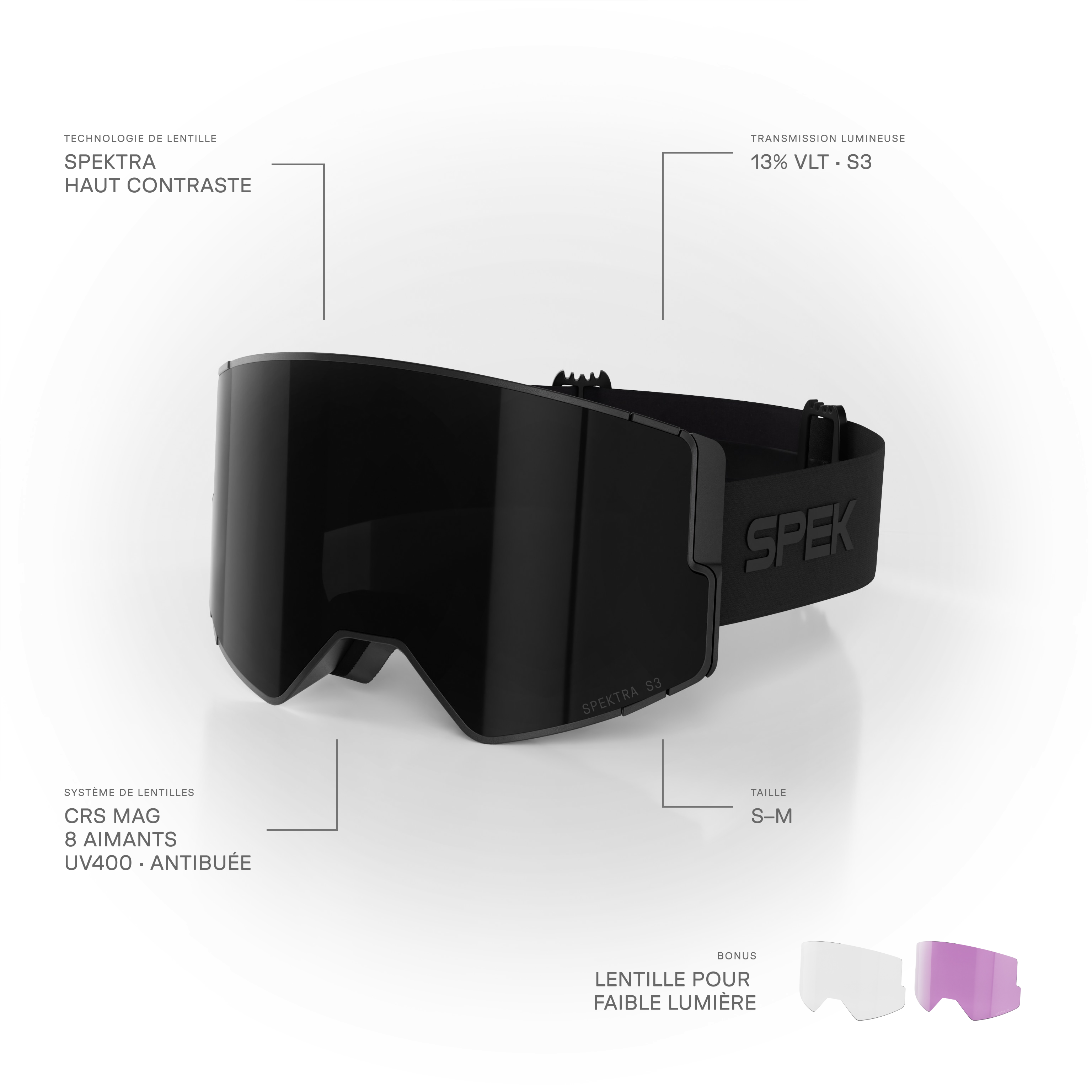 lunettes de ski EDGE PRO lunette de ski
