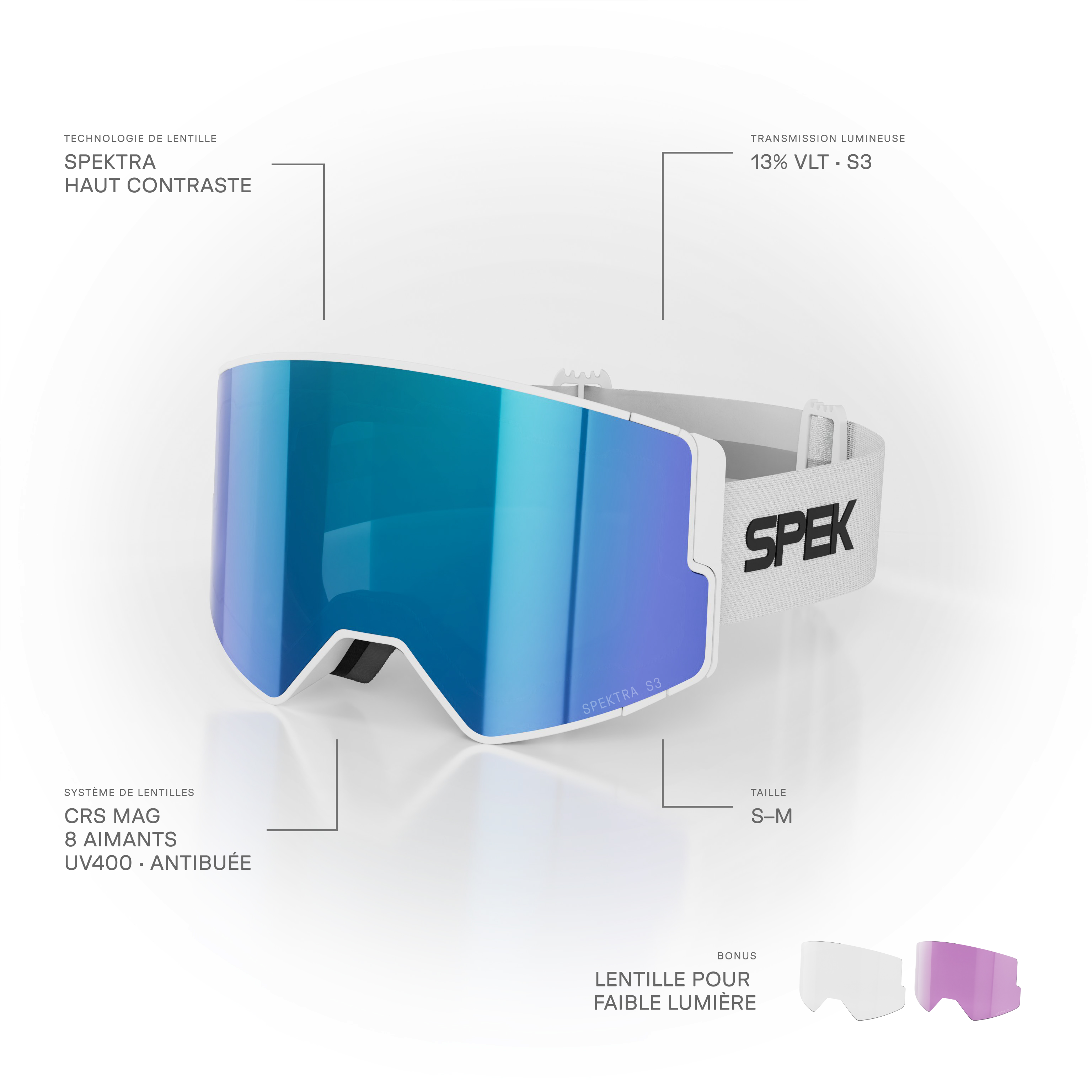 lunettes de ski EDGE PRO lunette de ski